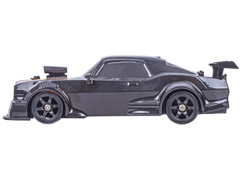 DUŻY Samochód Do Driftu Auto RC Drift 1:16 2,4 GHz PARA DYM Czarny Dodge 4WD LED