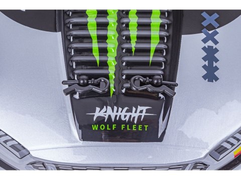 DUŻY Samochód Do Driftu Auto RC Drift 1:16 2,4 GHz PARA DYM Grafitowy Mustang 4WD LED