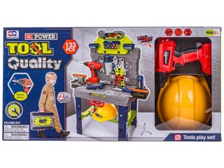 Zestaw Majsterkowicza Mechanika Warsztat Stolarski Walizka Stolik Wkrętarka Narzędzia