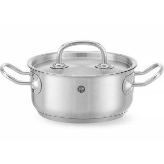 Garnek niski Kitchen Line z pokrywką 1,5 l śr. 160 x 75 h - Hendi 836002