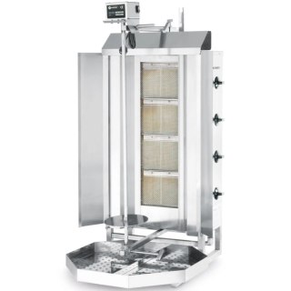 Gazowy piec opiekacz do kebaba gyrosa z osłoną termiczną Profi Line - Hendi 226001