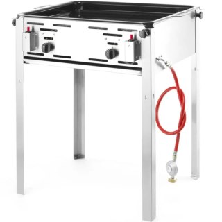 Grill gazowy z patelnią Grill Master Maxi 590x480mm 11.6kW - Hendi 154717