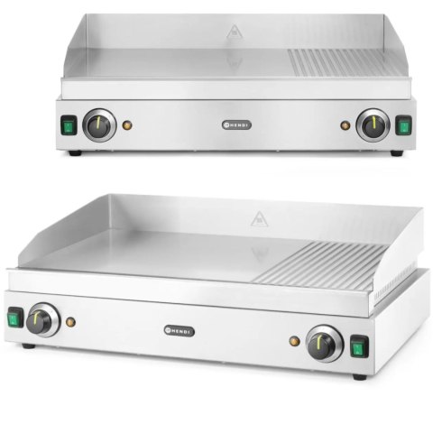 Płyta grzewcza grillowa Profi Line gładka-ryflowana podwójna do pracy ciągłej 3500W - Hendi 203163