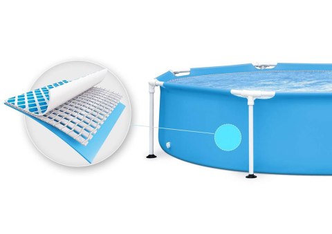 BASEN OGRODOWY STELAŻOWY OKRĄGŁY 244X51 CM METAL FRAME INTEX 28205