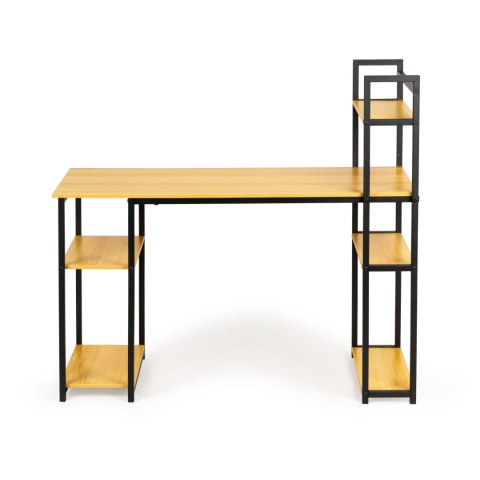 BIURKO KOMPUTEROWE BIUROWE STÓŁ + REGAŁ PÓŁKI LOFT JASNY DĄB MODERNHOME