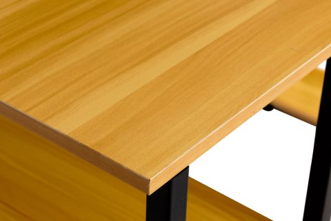 BIURKO KOMPUTEROWE BIUROWE STÓŁ + REGAŁ PÓŁKI LOFT JASNY DĄB MODERNHOME