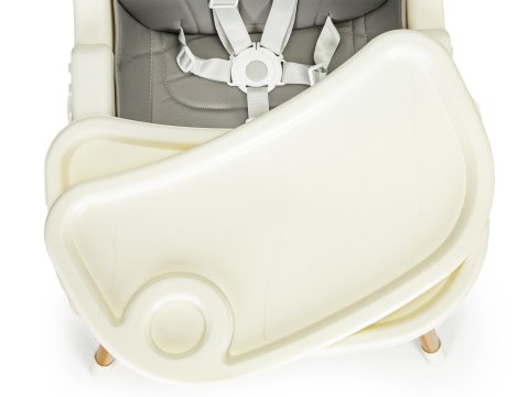 FOTELIK KRZESEŁKO DO KARMIENIA DZIECI WIELOFUNKCYJNE 2W1 SZARE ECOTOYS