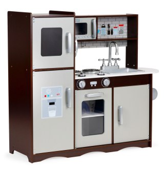 KUCHNIA DLA DZIECI DREWNIANA DUŻA SZAFKI LODÓWKA ECOTOYS