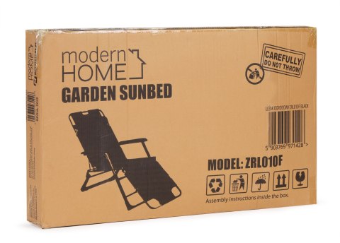 LEŻAK FOTEL OGRODOWY PLAŻOWY SKŁADANY 2W1 LEŻANKA BEŻOWY MULTIGARDEN