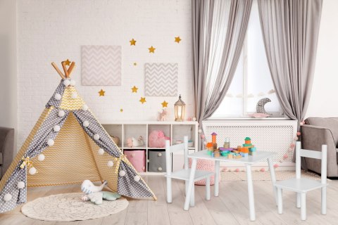 STÓŁ STOLIK +2 KRZESŁA MEBLE DLA DZIECI KOMPLET ECOTOYS