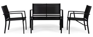 ZESTAW MEBLI OGRODOWYCH STÓŁ ŁAWKA FOTELE METAL MULTIGARDEN