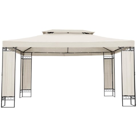 Pawilon ogrodowy altana namiot składany 3 x 4 x 2.6 m kremowy