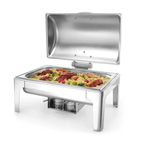 Podgrzewacz do potraw na pastę świeczki stal polerowana GN 1/1