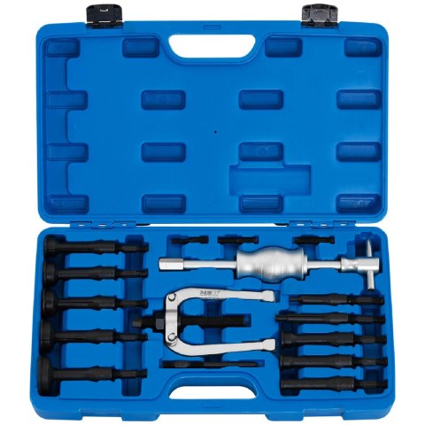 Zestaw do ściągania łożysk wewnętrznych bezwładnościowy dwuramienny 8-58 mm 16 elementów