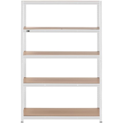 Regał magazynowy metalowy 5 półek 750 kg 120 x 60 x 180 cm szary