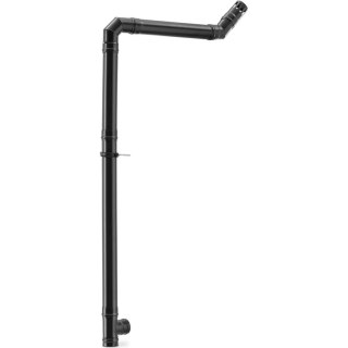 Zestaw rur kominowych do pieca na pellet ze stali węglowej śr. 80 mm