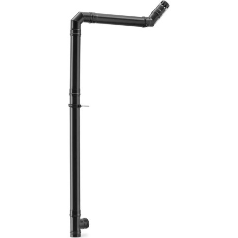 Zestaw rur kominowych do pieca na pellet ze stali węglowej śr. 80 mm