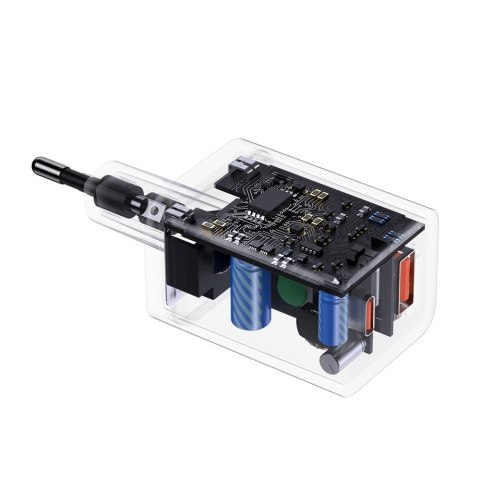 Szybka ładowarka sieciowa USB USB-C 30W PD QC Super Si Pro czarny