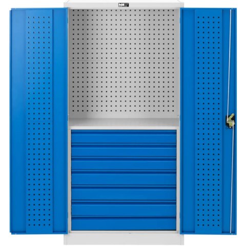 Szafa narzędziowa warsztatowa perforowana 7 szuflad 182 x 92 x 46 cm