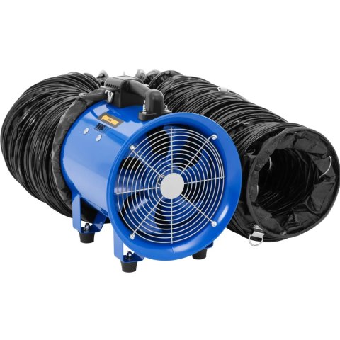 Wentylator dmuchawa przemysłowa budowlana z wężem 10 m 2700 m3/h śr. 280 mm