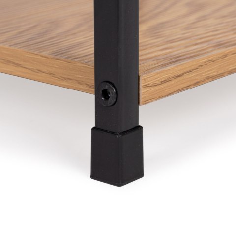 REGAŁ DREWNIANY NOWOCZESNY METALOWA RAMA LOFT 5 PÓŁEK MODERNHOME