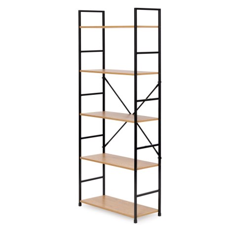 REGAŁ DREWNIANY SZEROKI NOWOCZESNY LOFT 5 PÓŁEK MODERNHOME