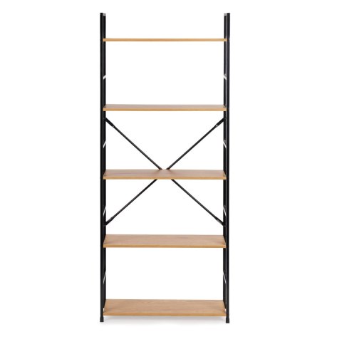 REGAŁ DREWNIANY SZEROKI NOWOCZESNY LOFT 5 PÓŁEK MODERNHOME