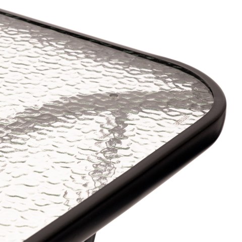 STÓŁ OGRODOWY SZKLANY 140X80 CM TARAS BALKON MULTIGARDEN