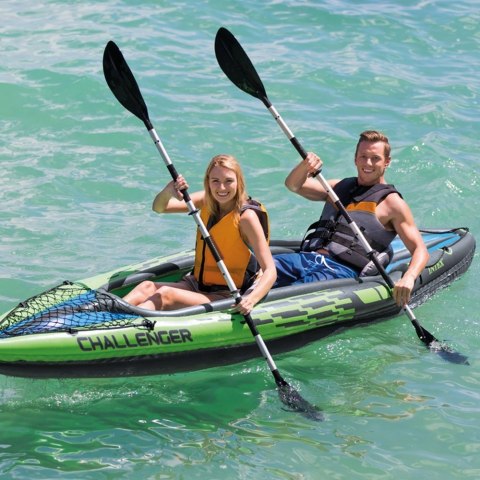 WIOSŁO DO PONTONU ALUMINIOWE DO KAJAKU DWUPIÓROWE 218 CM INTEX 69629