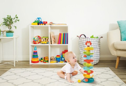 ZJEŻDŻALNIA TOR DLA PIŁEK WIEŻA Z KULKAMI KULODROM +18 MIESIĘCY