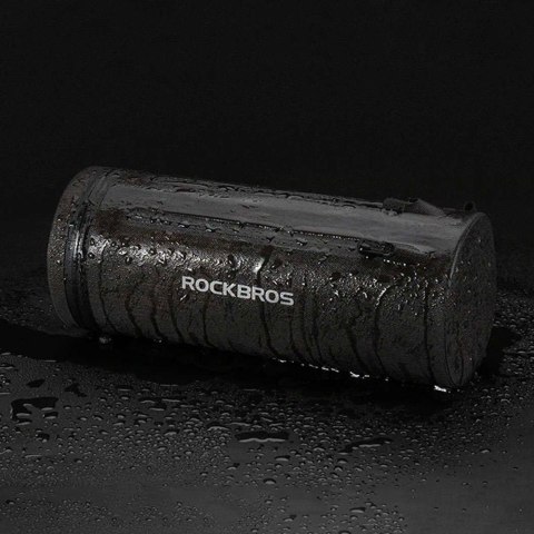 Praktyczna torba rowerowa wodoodporna mocowana na kierownicę czarna