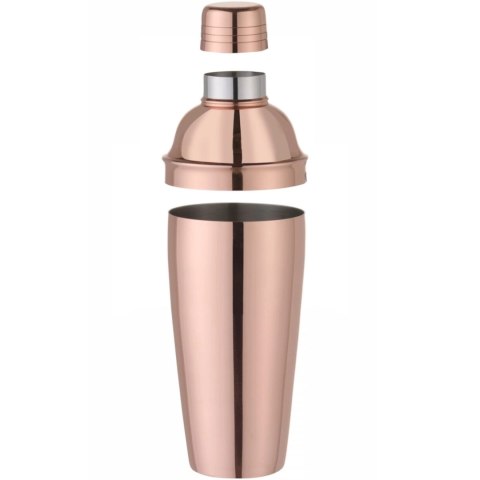 Shaker barmański 3 częściowy do drinków i koktajli Cobbler 0.8 l - miedziany
