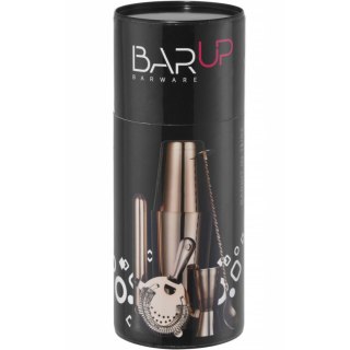 Zestaw barmański w tubie shaker jigger sitko muddler łyżka - miedziany