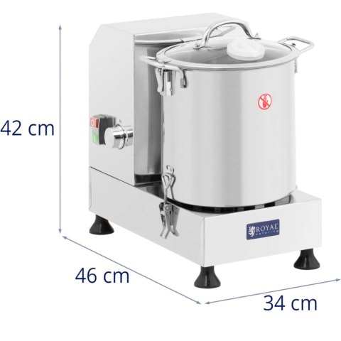 Kuter gastronomiczny do siekania mieszania 3500 obr./min 9 l 1800 W