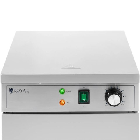 Podgrzewacz do talerzy szafa grzewcza na kółkach do 60 talerzy o śr. 29 cm 600 W