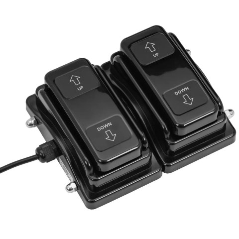 Fotel kosmetyczny do tatuażu regulowany z pedałem nożnym do 300 kg - czarny