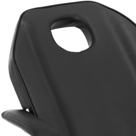 Fotel kosmetyczny do zabiegów masażu tatuażu 200 kg IMOLA - czarny