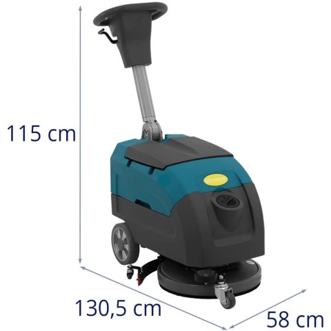 Szorowarka akumulatorowa do czyszczenia podłóg 40 cm 25 l 160 obr./min