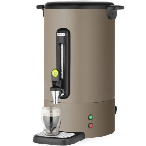 Zaparzacz do kawy z kranem ociekaczem UNIQ 14 l 1750 W - taupe