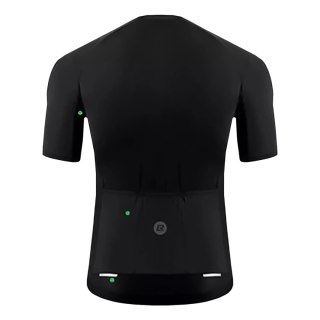 Koszulka rowerowa rozpinana z krótkim rękawem XXL - czarna