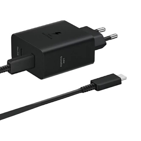 Ładowarka sieciowa Samsung Power Adapter Duo 2x USB-C 50W - czarna