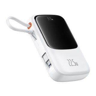 Power bank 10000mAh Qpow Pro+ 22.5W USB-C - biały