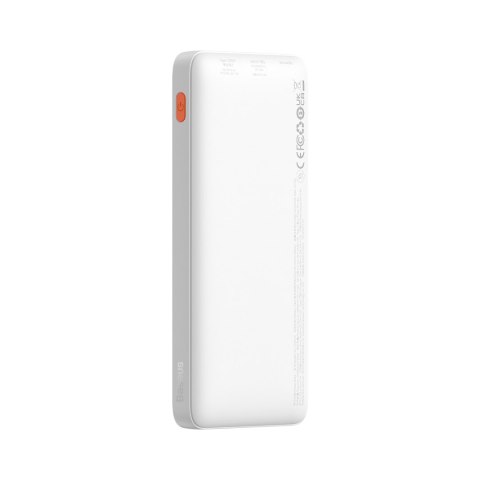 Powerbank Airpow 20W 10000mAh z kablem USB-A - USB-C 30cm - biały