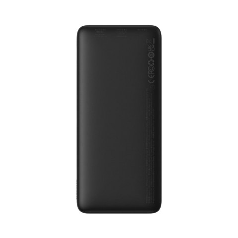 Powerbank Airpow 20W 10000mAh z kablem USB-A - USB-C 30cm - czarny
