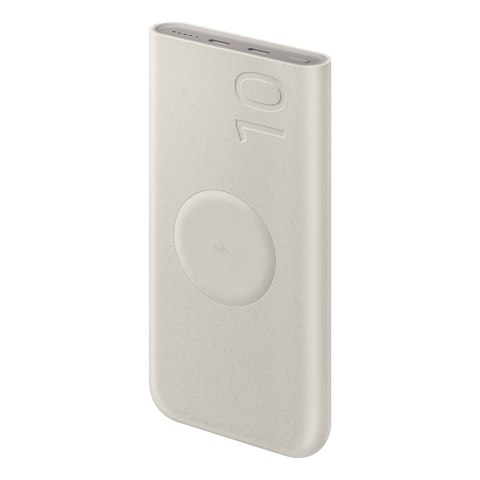 Powerbank indukcyjny Samsung 10000mAh 2x USB-C 25W SFC - beżowy