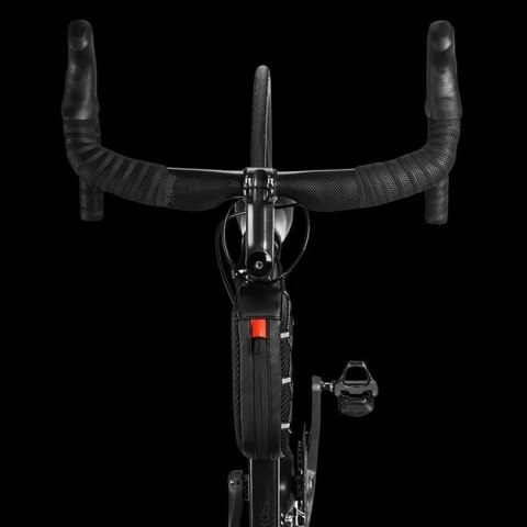 Torba rowerowa wodoodporna mocowana na ramę z plecionką 1l - czarna