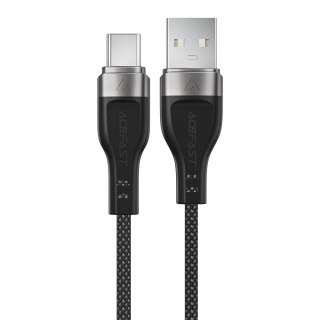 Kabel przewód USB-A - USB-C 3A z magnetycznym organizerem 1.2m - czarny
