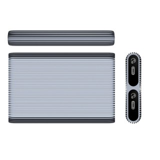 Kieszeń obudowa AM2C3-2N na dwa dyski M.2 NVME USB-C 10Gb/s - szara