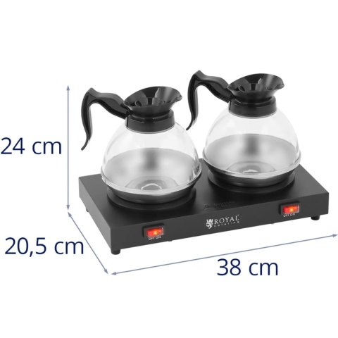 Podgrzewacz płyta grzewcza do kawy herbaty 2 dzbanki 160 W