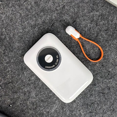 Powerbank K21 Mini 10000mAh 22.5W USB-A / USB-C - beżowy